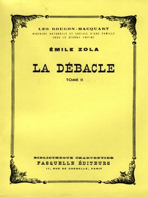 cover image of La débâcle